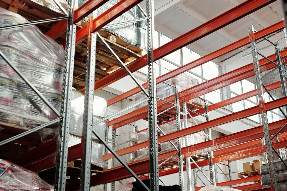 gudang scm modern warehouse interior shelves